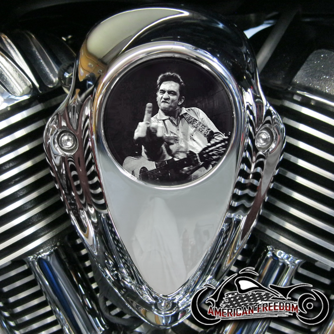 Indian Thunder Stroke Horn Insert - Johnny Cash